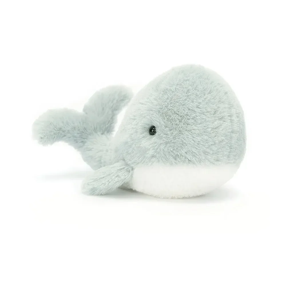 Jellycat Kuscheltier, Plüschtier, Stofftier - Wavelly Whale, Farbe: grau