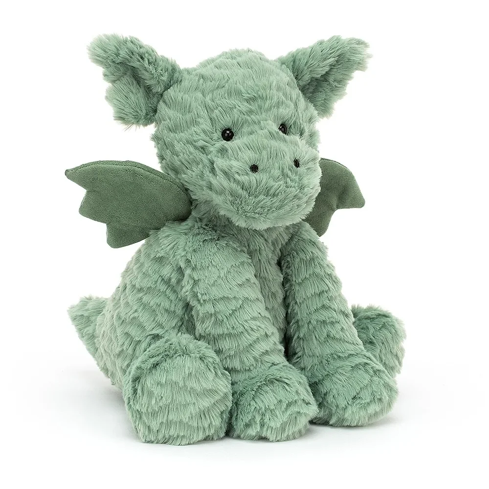 Jellycat Kuscheltier, Plüschtier, Stofftier - Fuddlewuddle Dragon, 23 x 10 cm