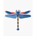 studio ROOF 3D Libelle blau Pappe