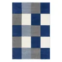 Livone Kinderteppich Patchwork blau, Teppichgrösse: 120 x 180 cm