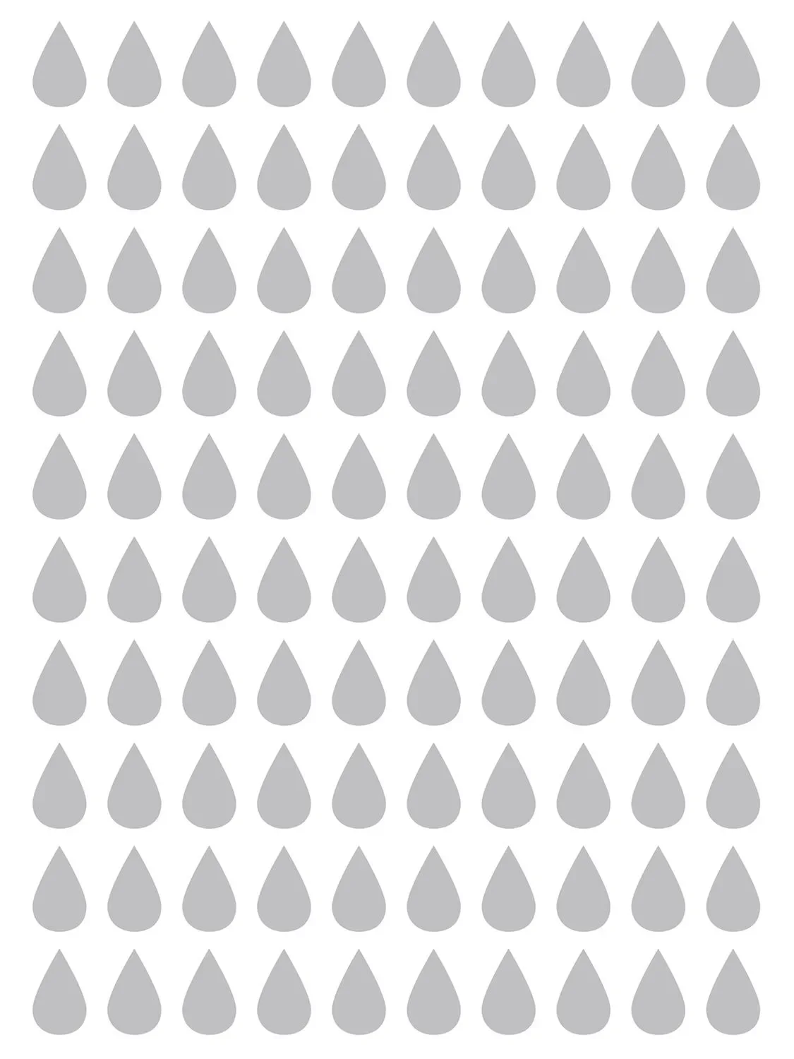 Lilipinso Wandsticker Basics Tropfen, Farbe: grey