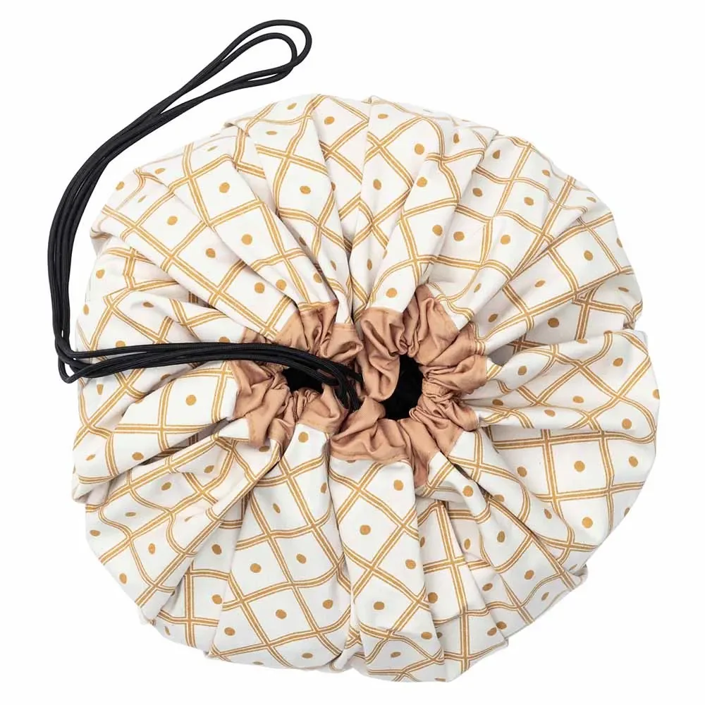 play & go Spielsack Print Rauten Senfgelb