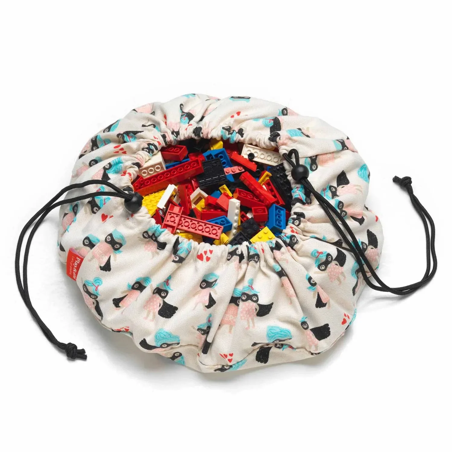 Play&Go Spielzeugsack, Spielzeugkorb, Spielzeug aufbewahrungstasche - Mini, Farbe: Supergirl