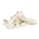 Jellycat Kuscheltier, Plüschtier, Stofftier - Snow Dragon, Größe: Riesig - H19 X B66 CM