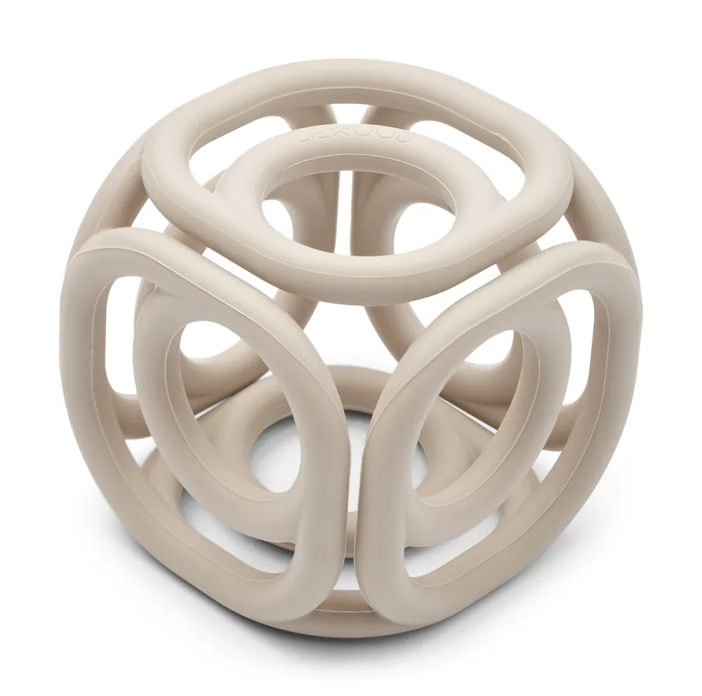 Liewood Beißring, Beißring Baby aus Silikon, Farbe: Sandy