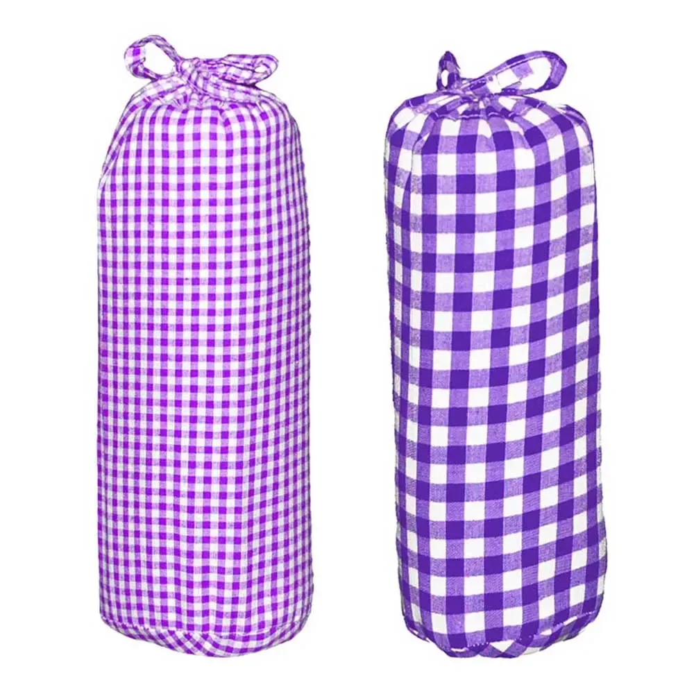 Taftan Spannbettlaken 70 x 140 vichy & karo lila, karogrösse: 7 mm