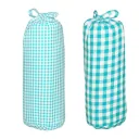 Taftan Spannbettlaken 70 x 140 vichy & karo türkis, karogrösse: 7 mm