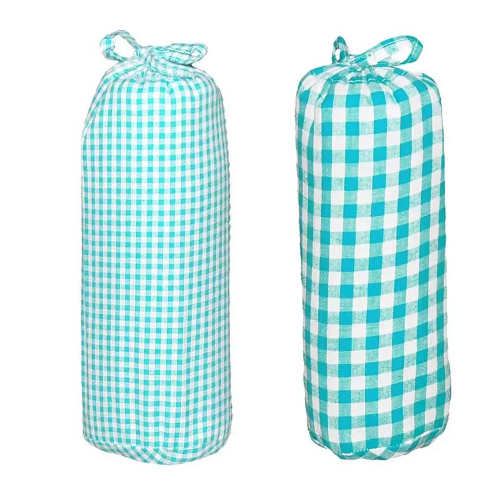 Taftan Spannbettlaken 70 x 140 vichy & karo türkis, karogrösse: 7 mm