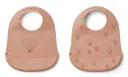 Liewood Silikon Lätzchen 2er pack - Tilda, Farbe: Seashell Pale tuscany