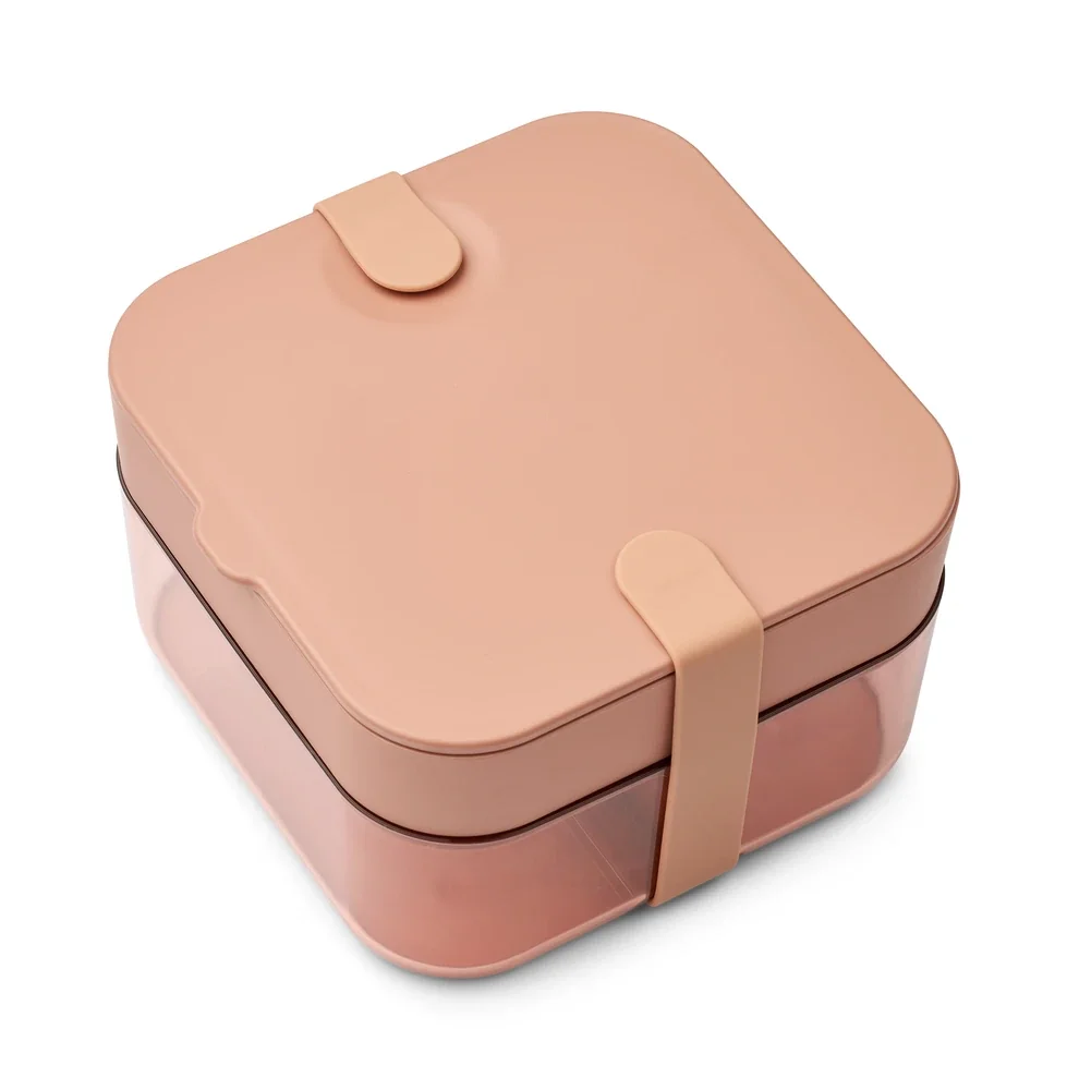 Liewood Bento Box, Lunchbox, Brotdosen - Amandine, Farbe: Toskana-Rose / Staubige Himbeere