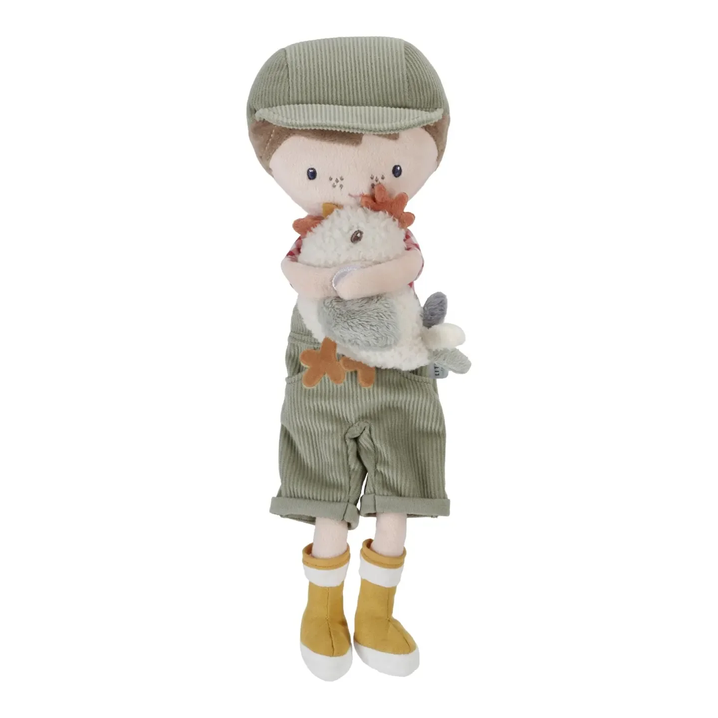 Little Dutch Stoffpuppe, Kuschelpuppe - Farmer Jim mit Huhn, 35cm