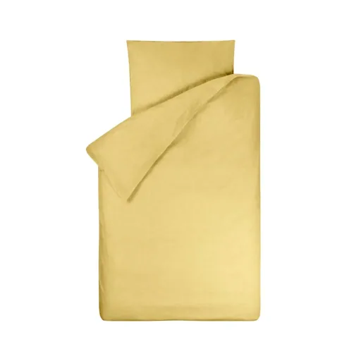 Bink Kinderbettwäsche Bo uni senfgelb 100 x 135