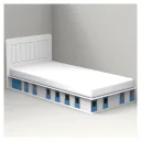 Mathy by Bols BOXES Kinderbett 1 Seite Stall blau 90 x 190