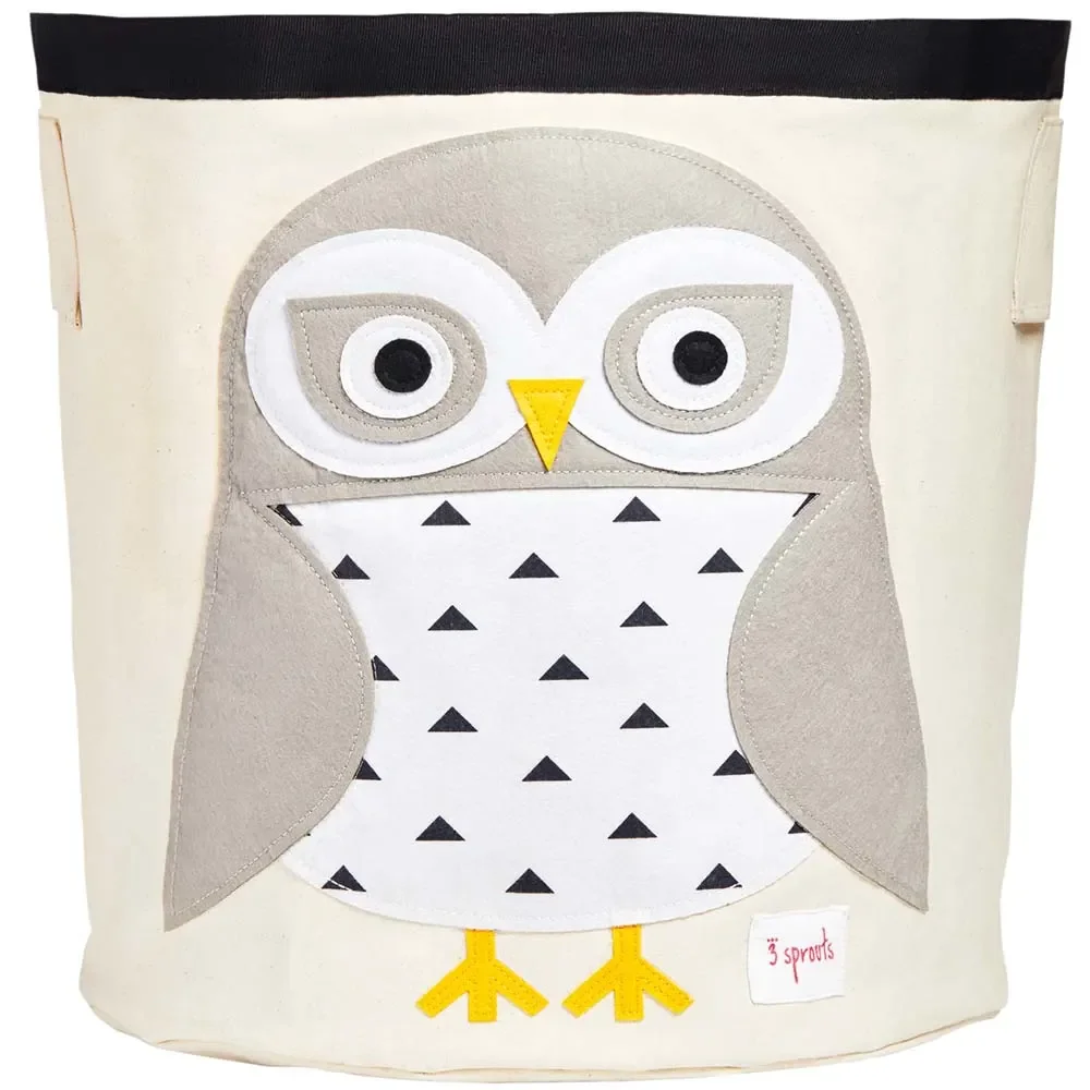 3 Sprouts Aufbewahrungskorb Schneeeule