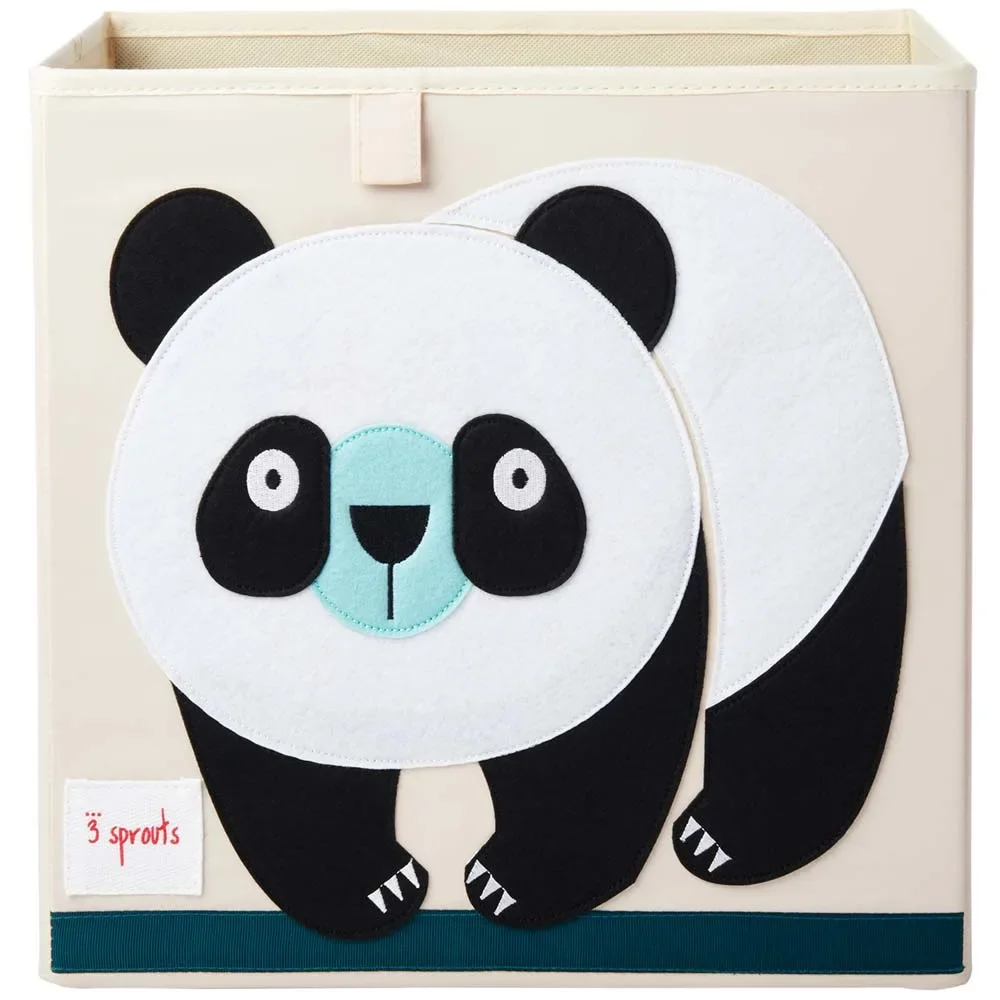 3 Sprouts Spielzeugkorb Panda