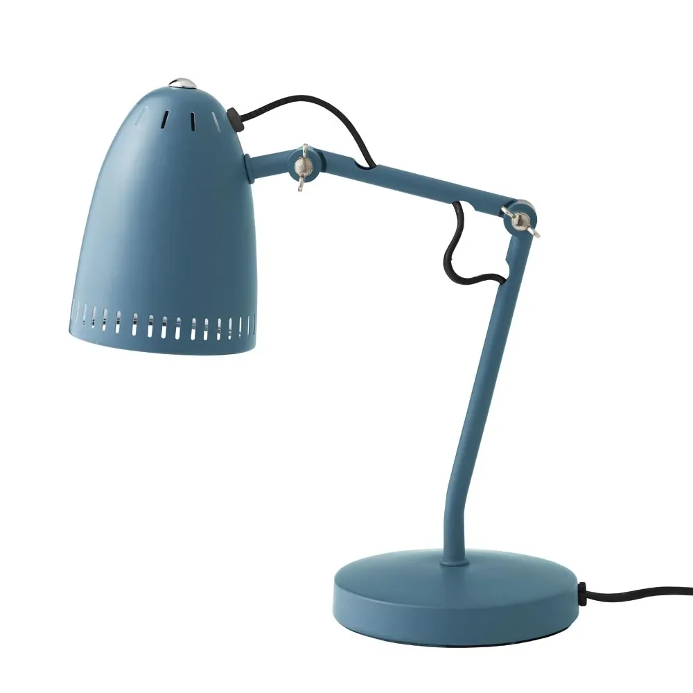 Superliving Schreibtischlampe "Dynamo 345" matt rauchblau