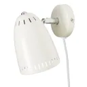 Superliving Wandlampe Metall "Dynamo" kurz matt weiss