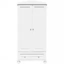 Caramella Kleiderschrank 2 türig "Romantik" weiss