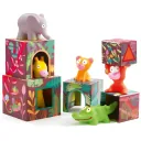 Djeco Kinderspielzeug, Stapelturm, Stapelwürfel - Maxi Topanijungle