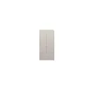 Flexa Kleiderschrank - Classic, mit 2 Türen und 2 Schubladen, 101,3x202,5 cm, Farbe: Grau gekalkt / Grau gekalkt / Weiß
