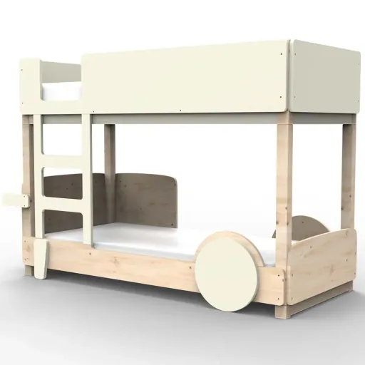 Mathy by Bols Etagenbett "Discovery", Farbe Elemente: beige ivory