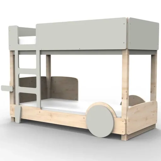 Mathy by Bols Etagenbett "Discovery", Farbe Elemente: pearl grey