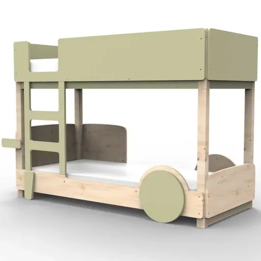 Mathy by Bols Etagenbett "Discovery", Farbe Elemente: moss grey