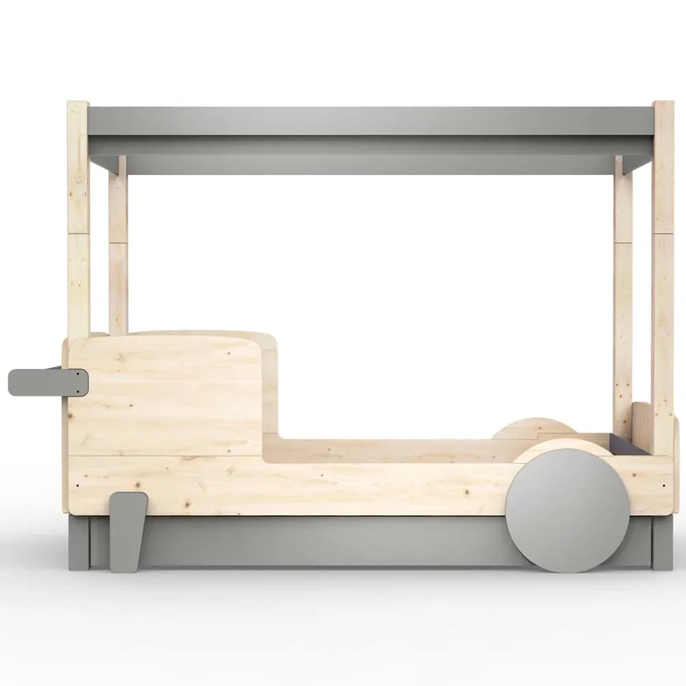 Mathy by Bols Himmelbett "Discovery" mit Bettschublade, Farbe Elemente: cement grey