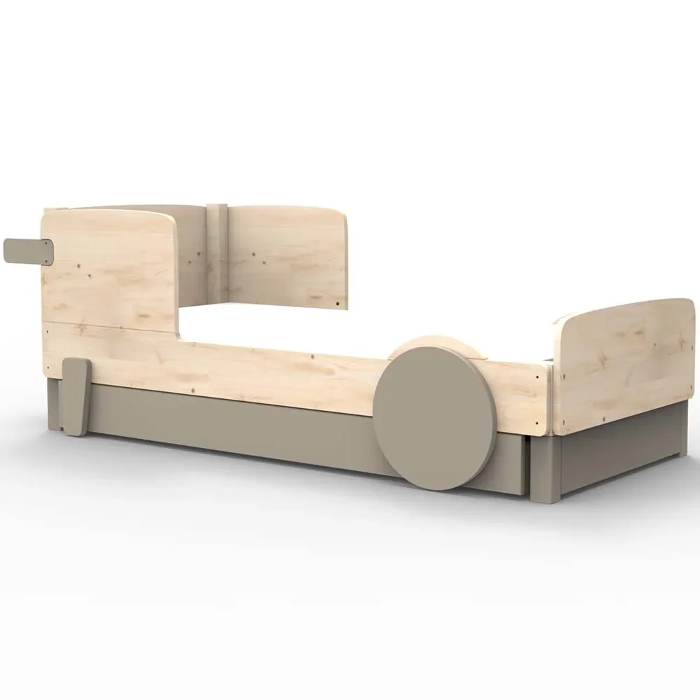 Mathy by Bols Einzelbett "Discovery" mit Bettschublade, Farbe Elemente: linnen