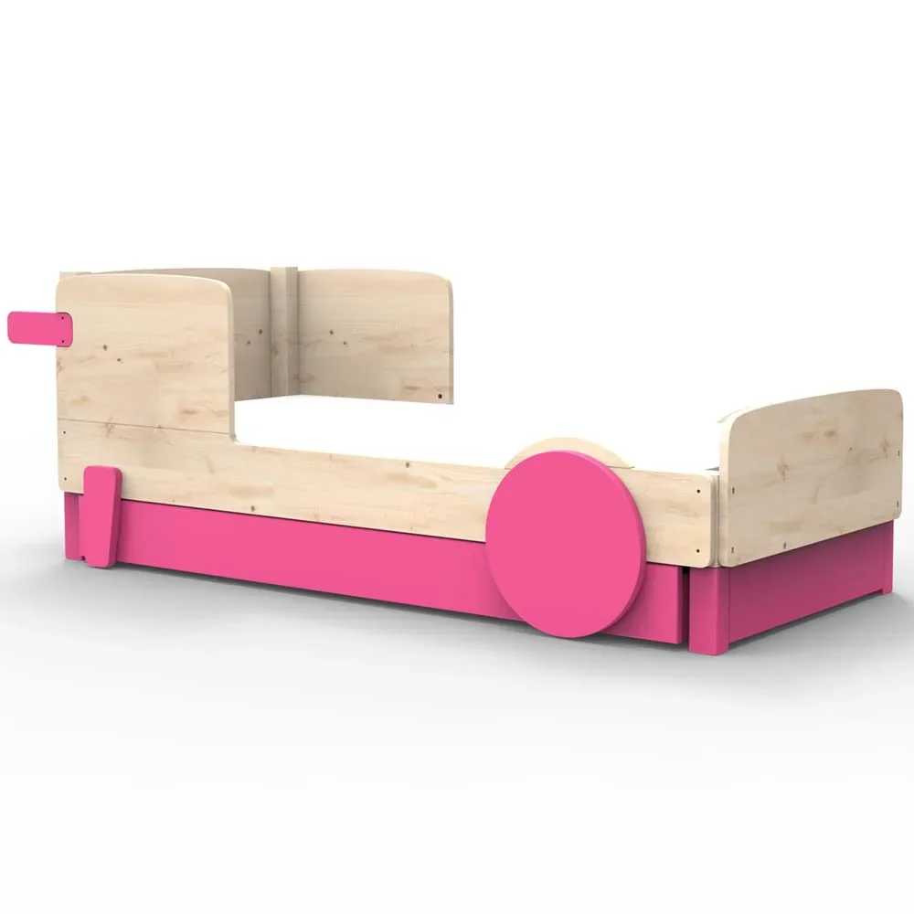 Mathy by Bols Einzelbett "Discovery" mit Bettschublade, Farbe Elemente: summer pink