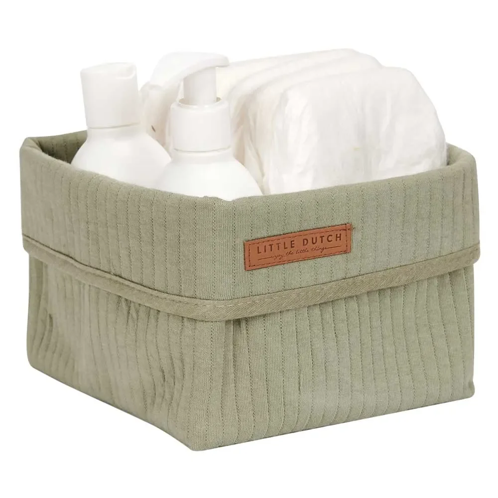 Little Dutch Körbchen klein uni oliv "Pure Olive"