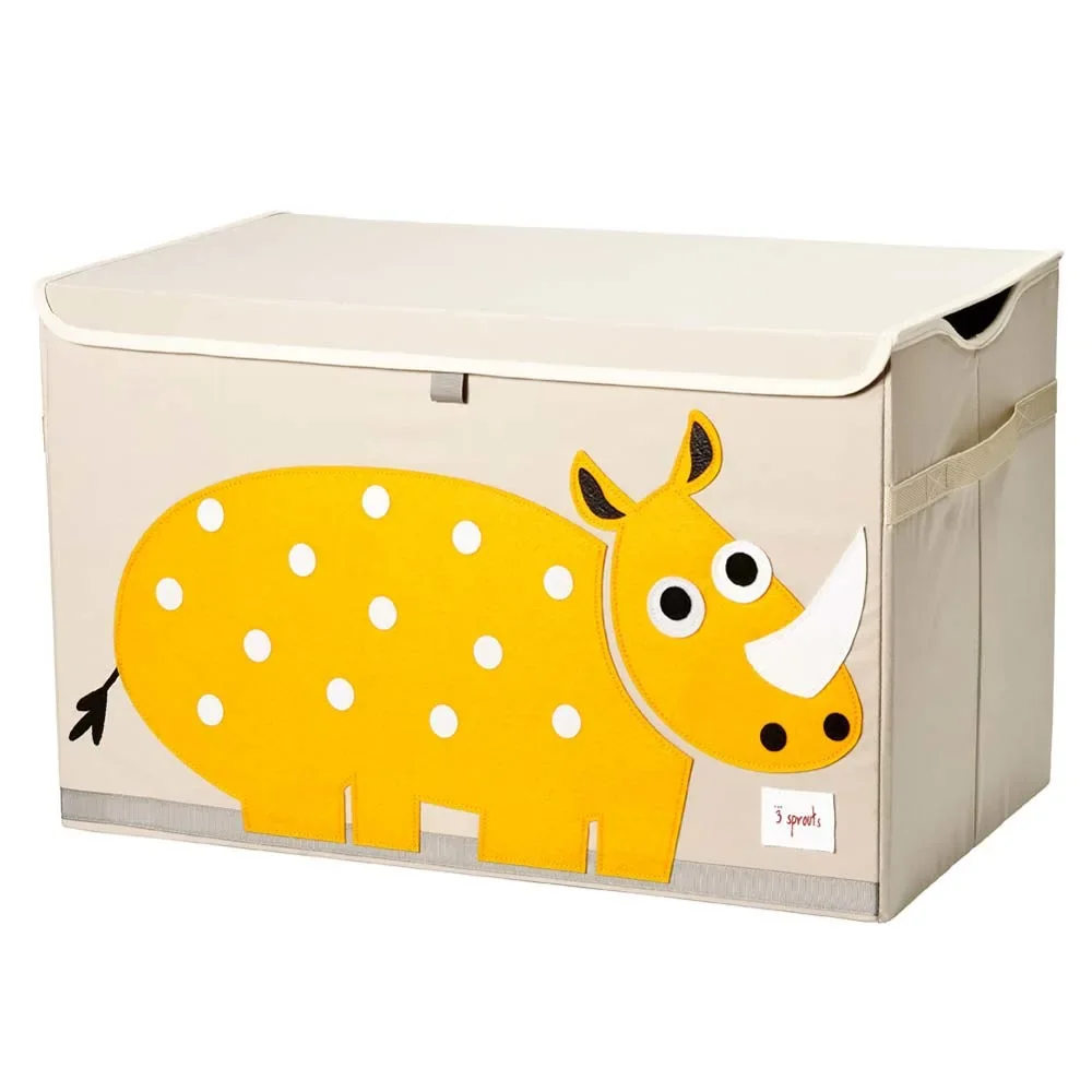 3 Sprouts Aufbewahrungskiste Deckel Nashorn