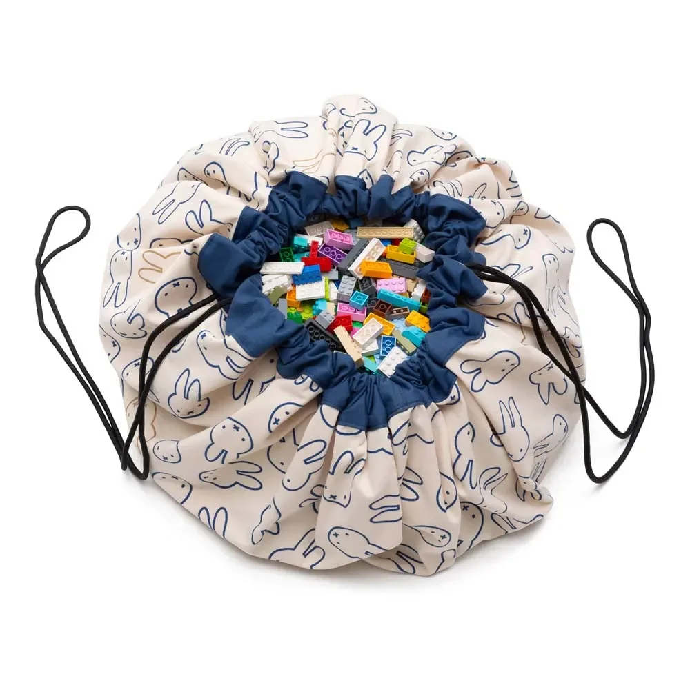 Play&Go Spielzeugsack, Spielzeugkorb, Spielzeug aufbewahrungstasche, Farbe: Miffy Standard