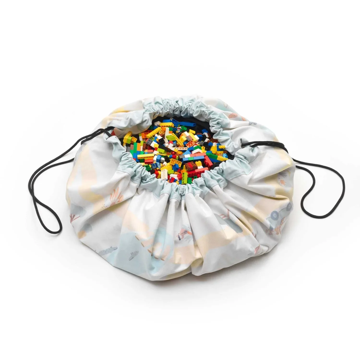 Play&Go Spielzeugsack, Spielzeugkorb, Spielzeug aufbewahrungstasche, Farbe: Dschungel