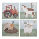 Little Dutch Puzzle-Set Little Farm - 4-teiliges Lernspielzeug mit verschiedenen Schwierigkeitsgraden für Kinder ab 2 Jahren