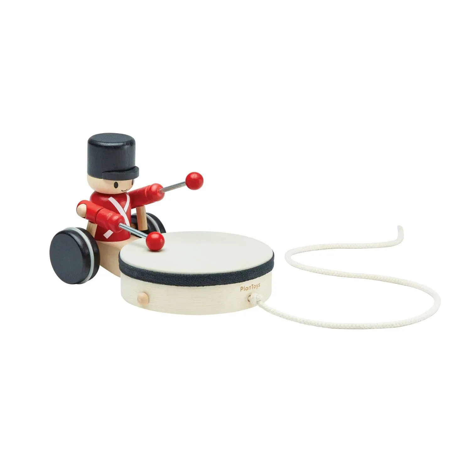 Plan Toys - Nachziehspielzeug - Trommler, Gummibaumholz