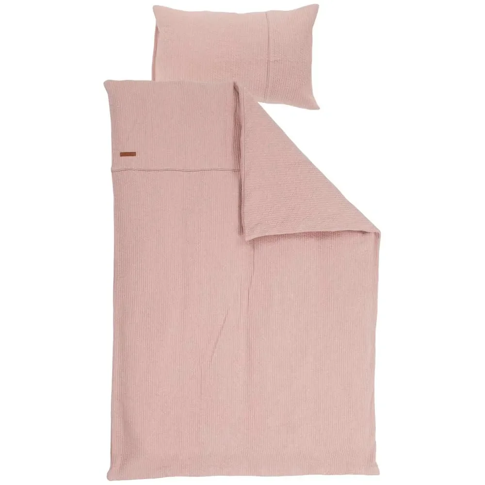 Little Dutch Kinderbettwäsche uni rosa "Pure Pink" 100 x 135