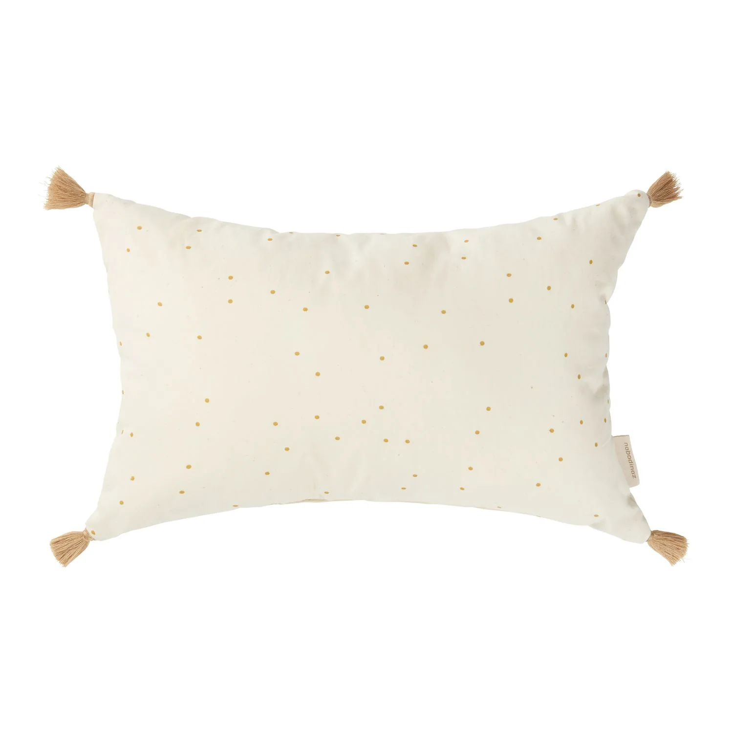 Nobodinoz STORIES Kinderkopfkissen, Babykissen mit Tassels, 35 x 20 cm