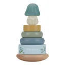 Little Dutch Stapelturm Holz, Stapelspiel - mit Ringen Forest Friends, 10x10x18,5