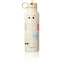Liewood Falk Wasserflasche,Trinkflasche Kinder - Smiley / Sand, 500 ml