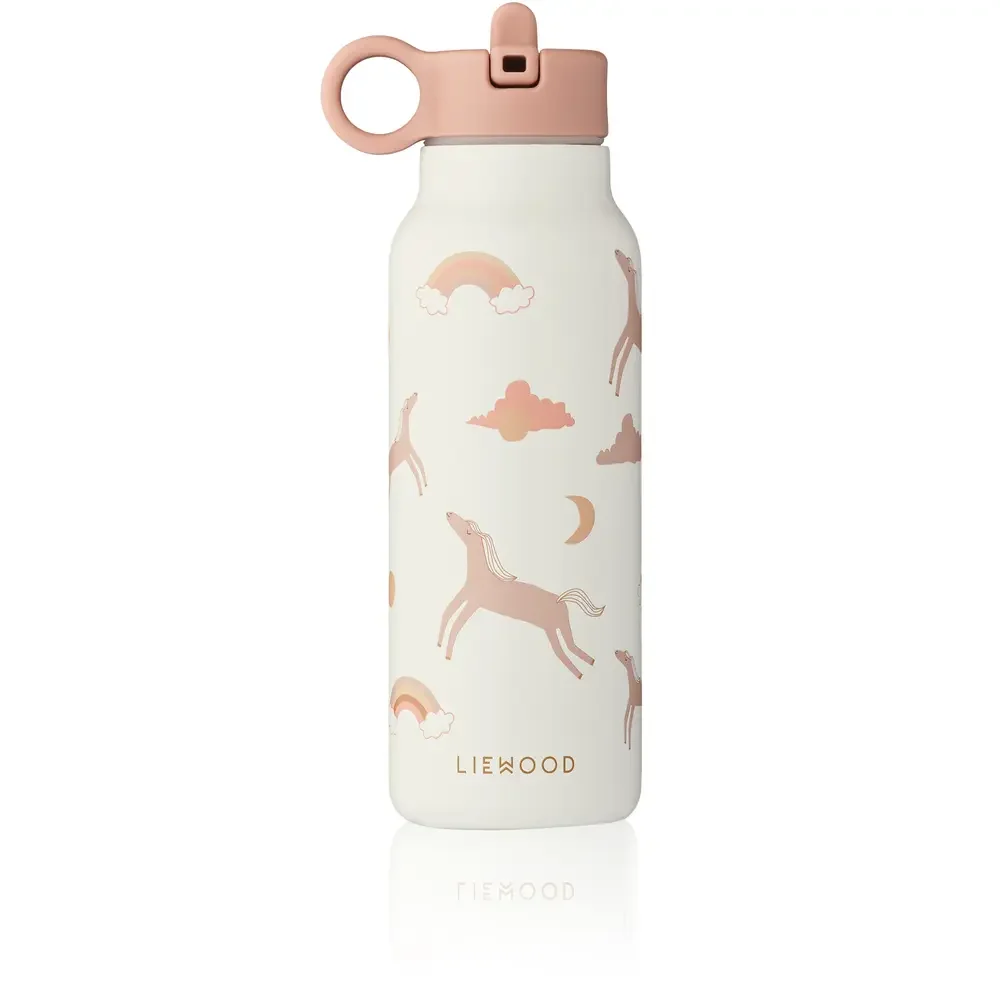 Liewood Falk Wasserflasche,Trinkflasche Kinder - Traum / Ecru, 350 ml