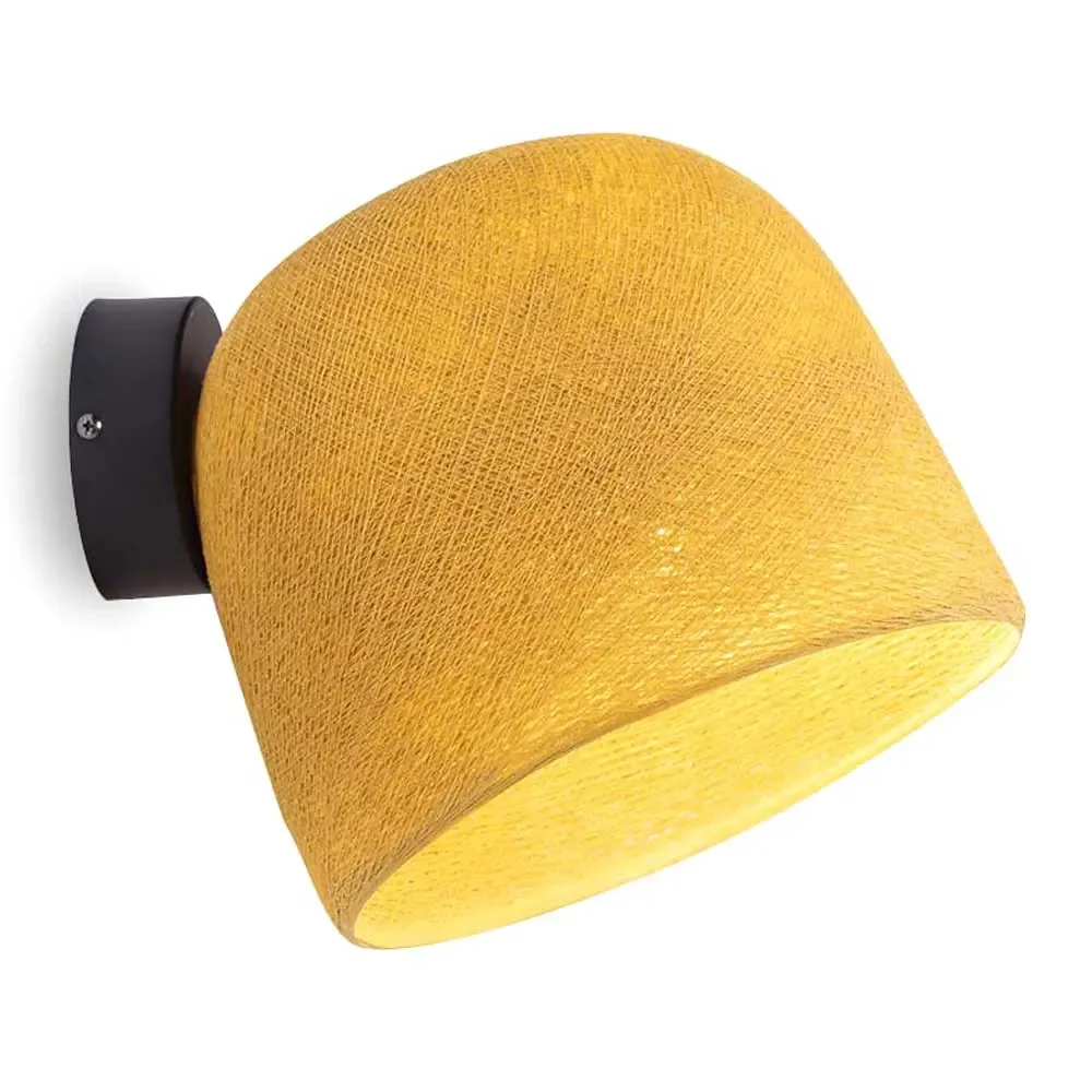 Cousin Paul Wandlampe schwarz Glocke senf