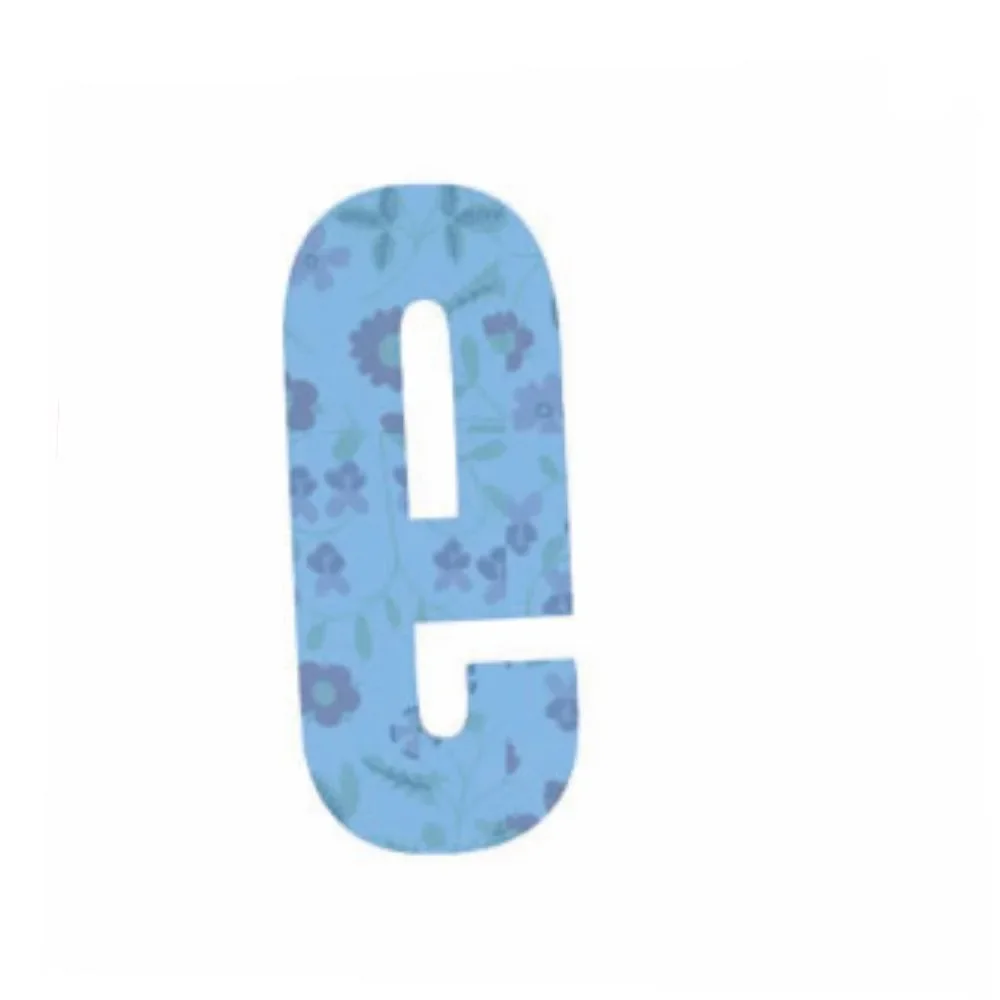 Lilipinso Sticker blau Buchstabe e
