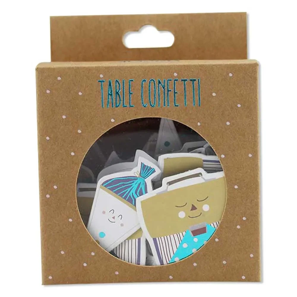 Ava & Yves Tischkonfetti Einschulung kräftig