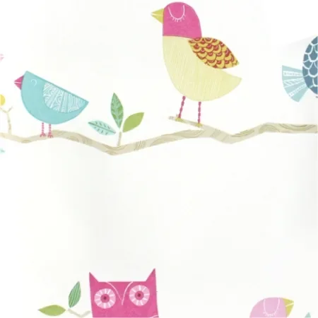 Harlequin Tapete Vögel rosa