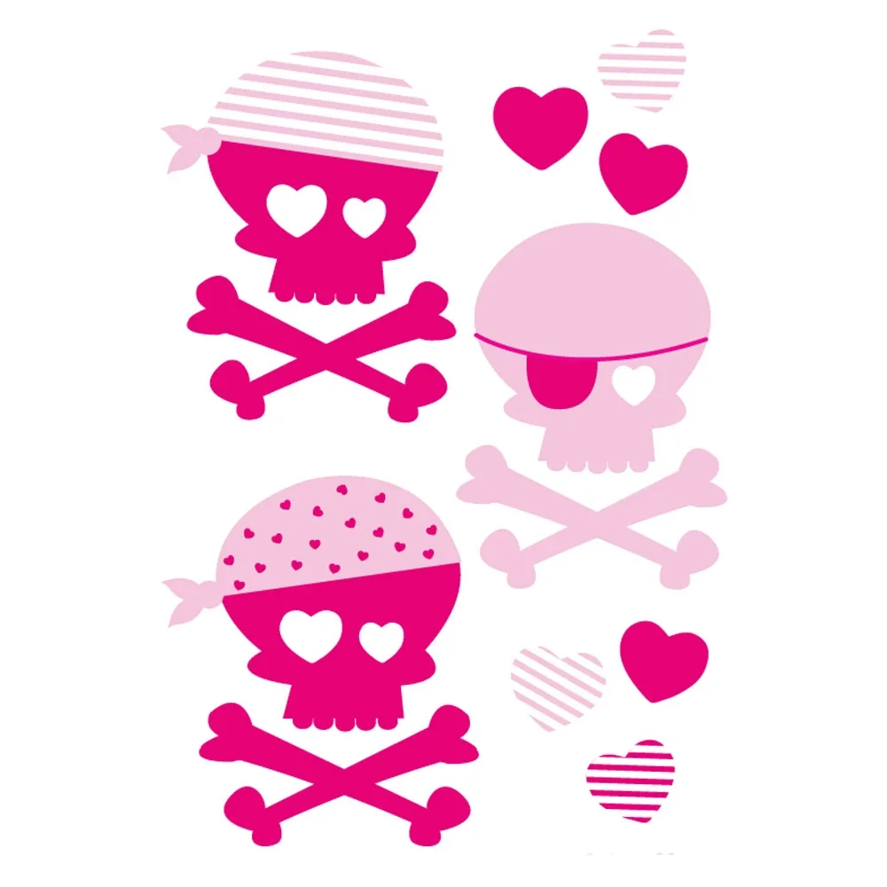 Forwalls Wandsticker Piraten pink