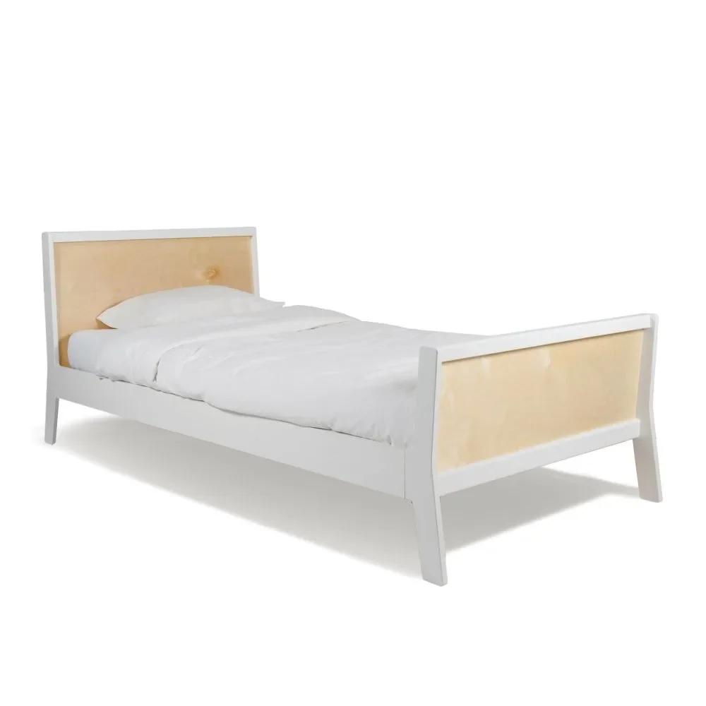 Oeuf Kinderbett Sparrow Birke weiß 90 x 200