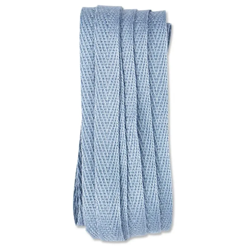 Ava & Yves Geschenkband Baumwolle puder blau