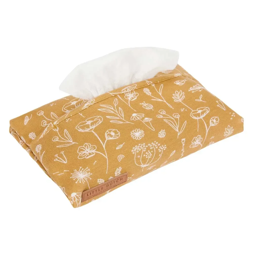 Little Dutch Feuchttuch Box Bezug "Wild Flowers" ocker