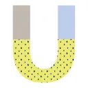 Lilipinso Wandsticker Happy Buchstabe U